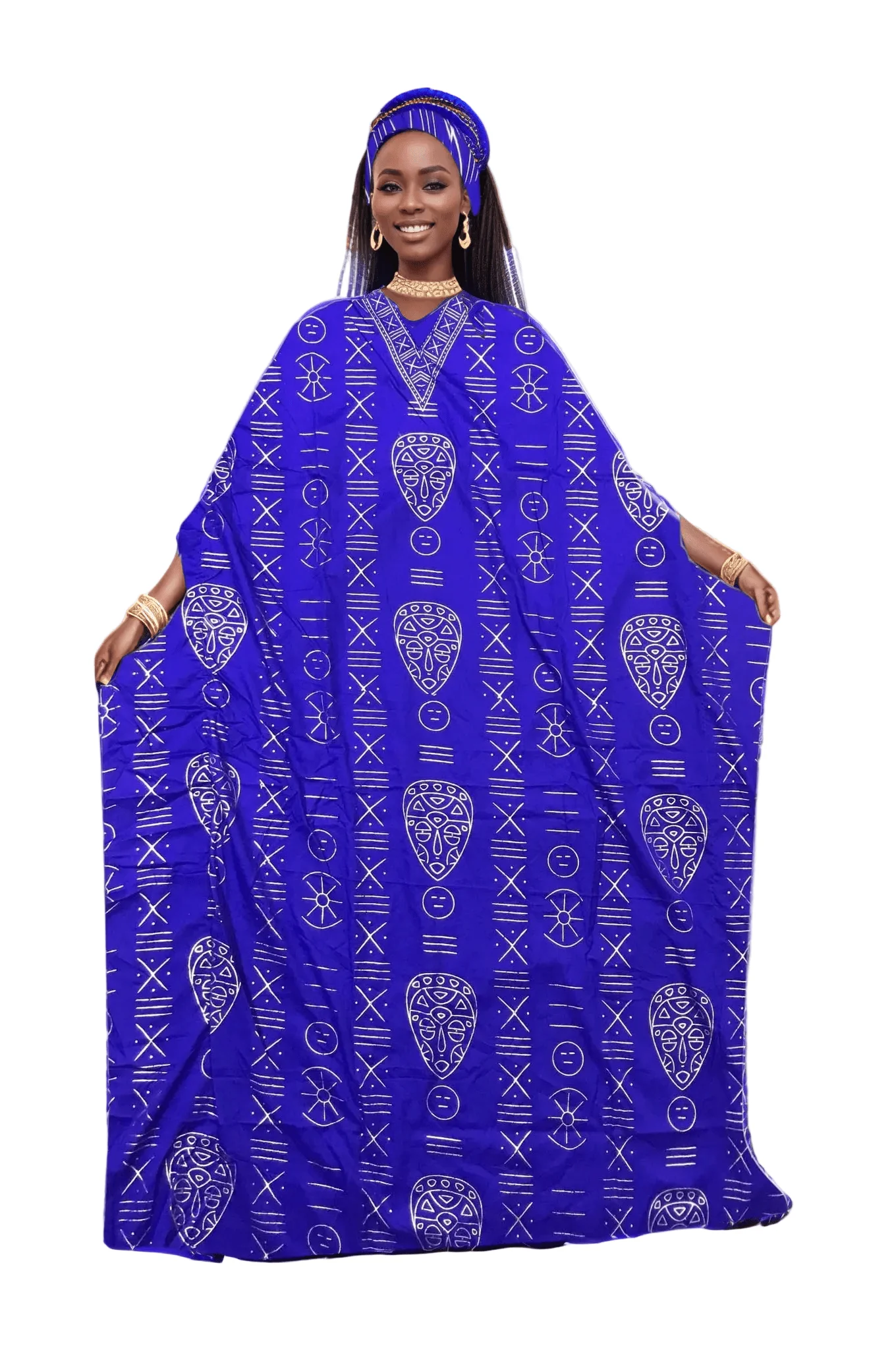 1628 - Luxe Kaftan with Headwrap - Image 3