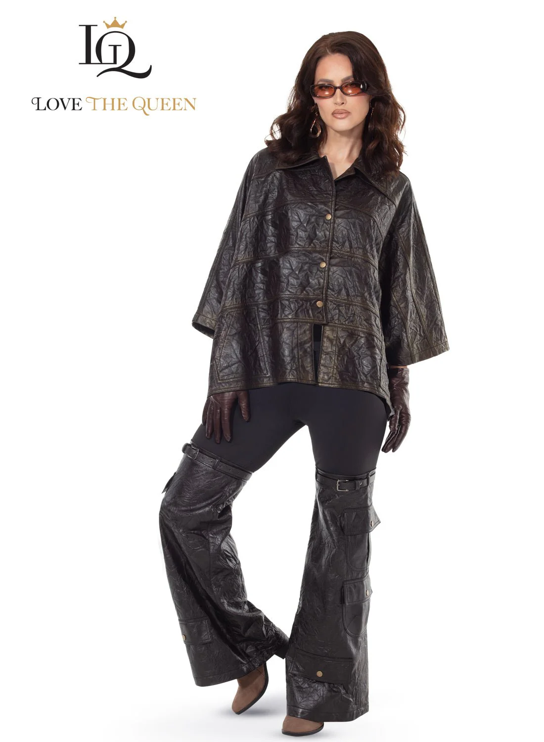 2pc. Jacket & Pant Set - Love The Queen. Style 17621 - Image 2