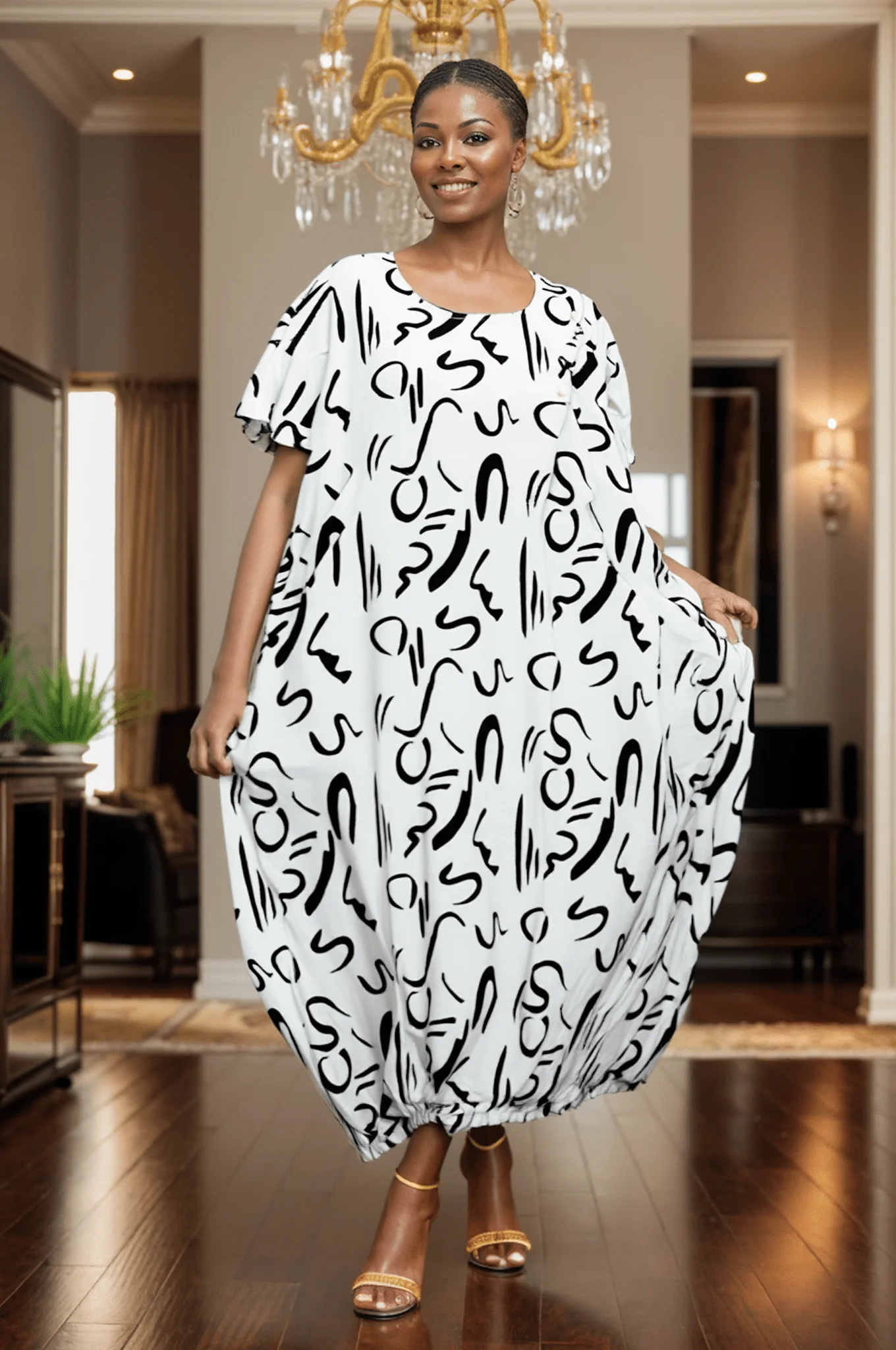 7884 - Gina's Feeling Good - Ankle Length Maxi Dress - Image 2