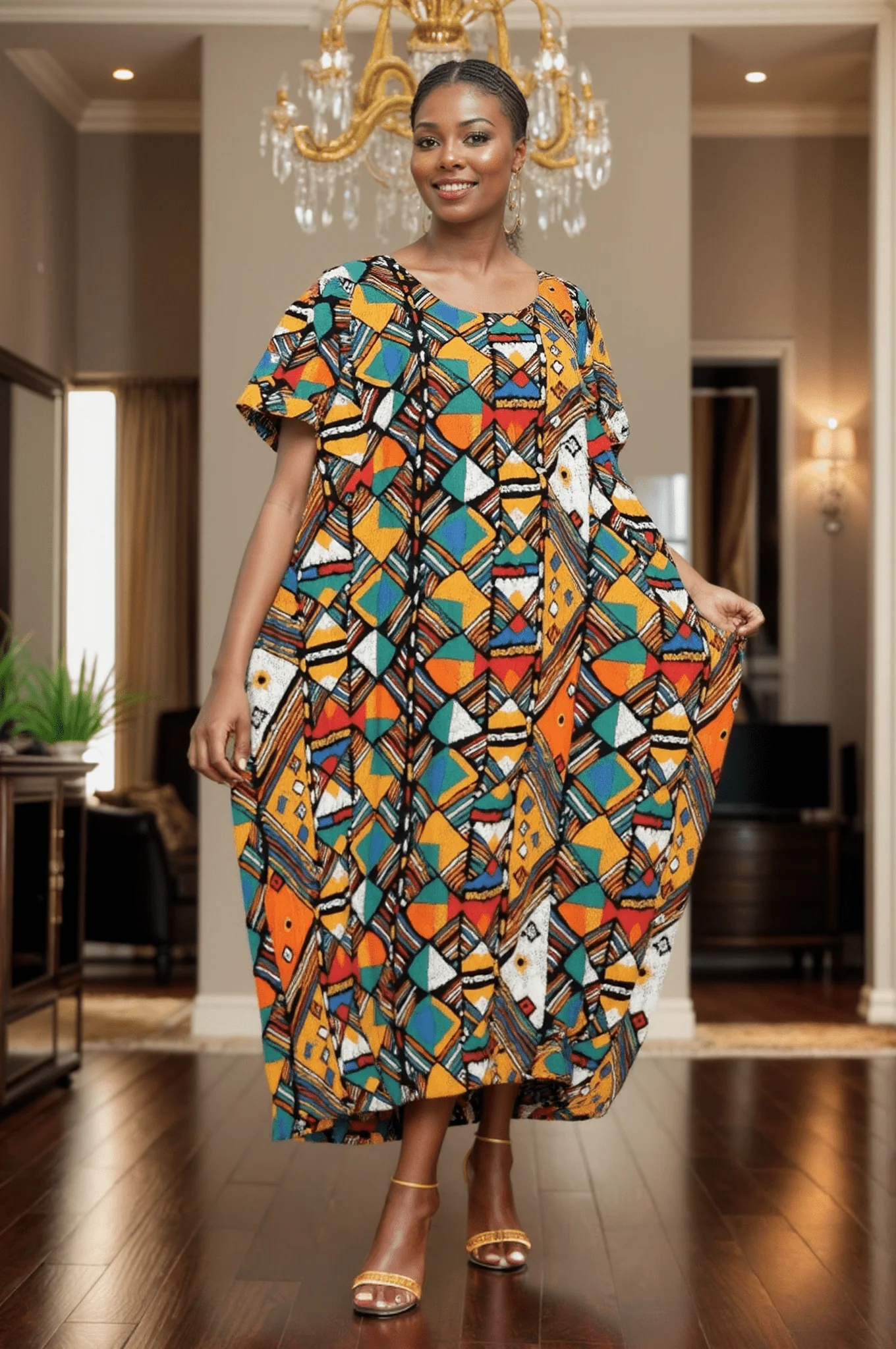 7884 - Gina's Feeling Good - Ankle Length Maxi Dress - Image 3