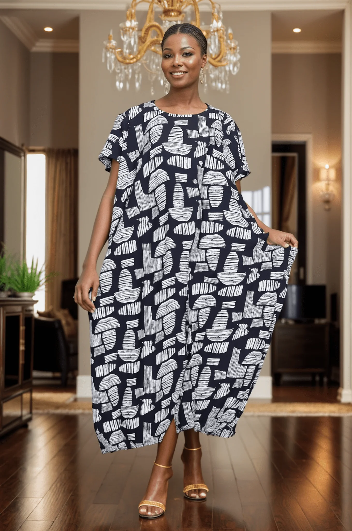 7884 - Gina's Feeling Good - Ankle Length Maxi Dress - Image 4