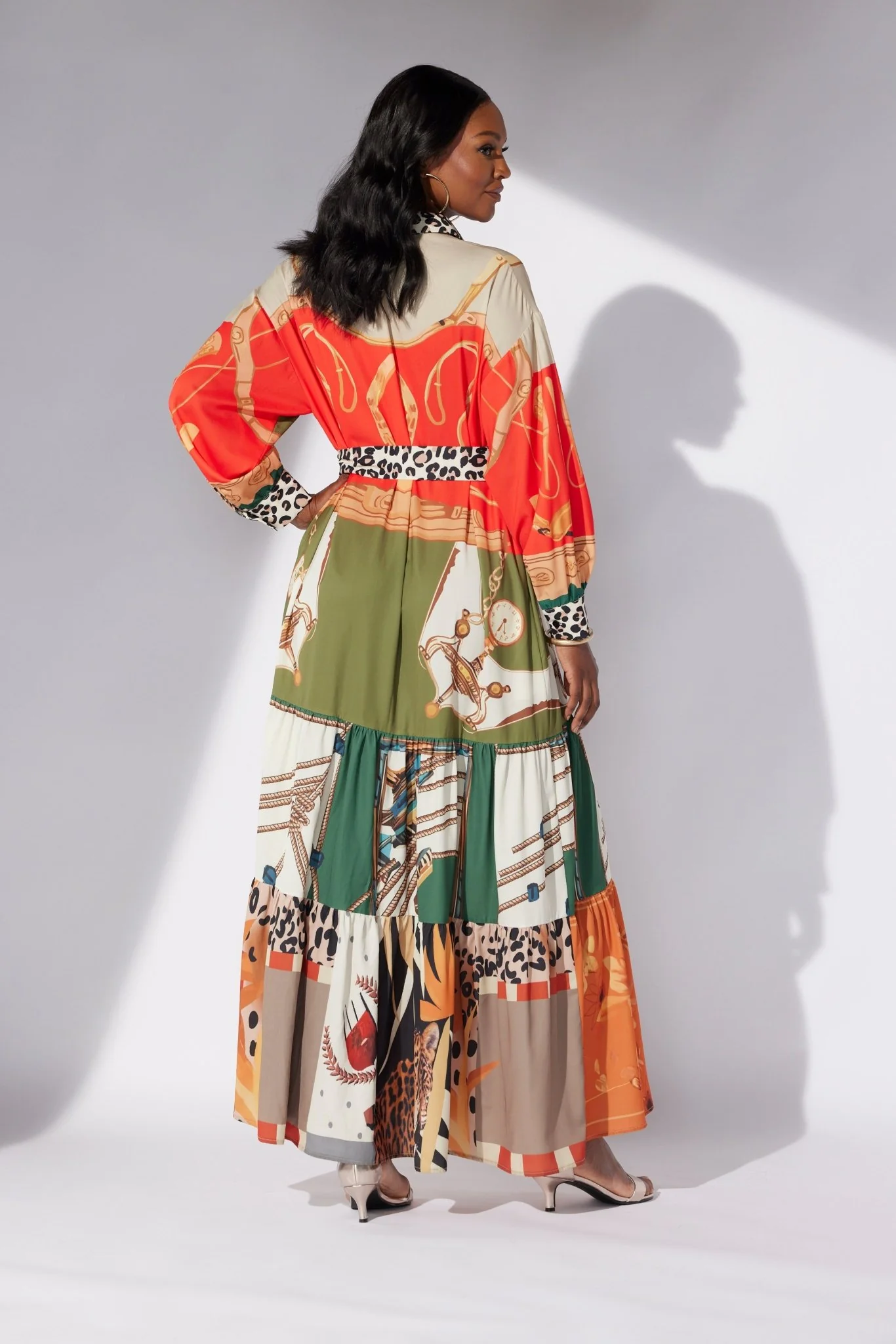 A Mix of Prints Maxi Shirtdress by Studio EY - Image 2