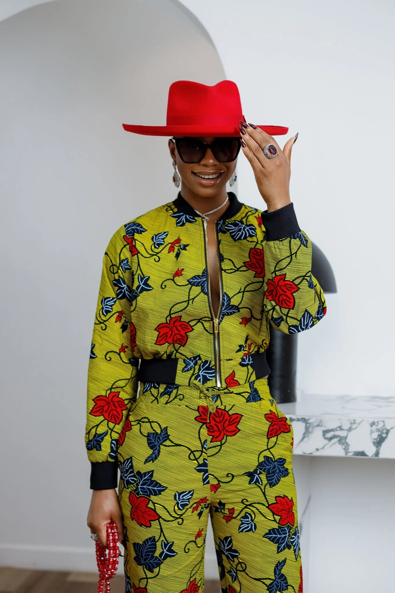 ADA AFRICAN PRINT BOMBER SET