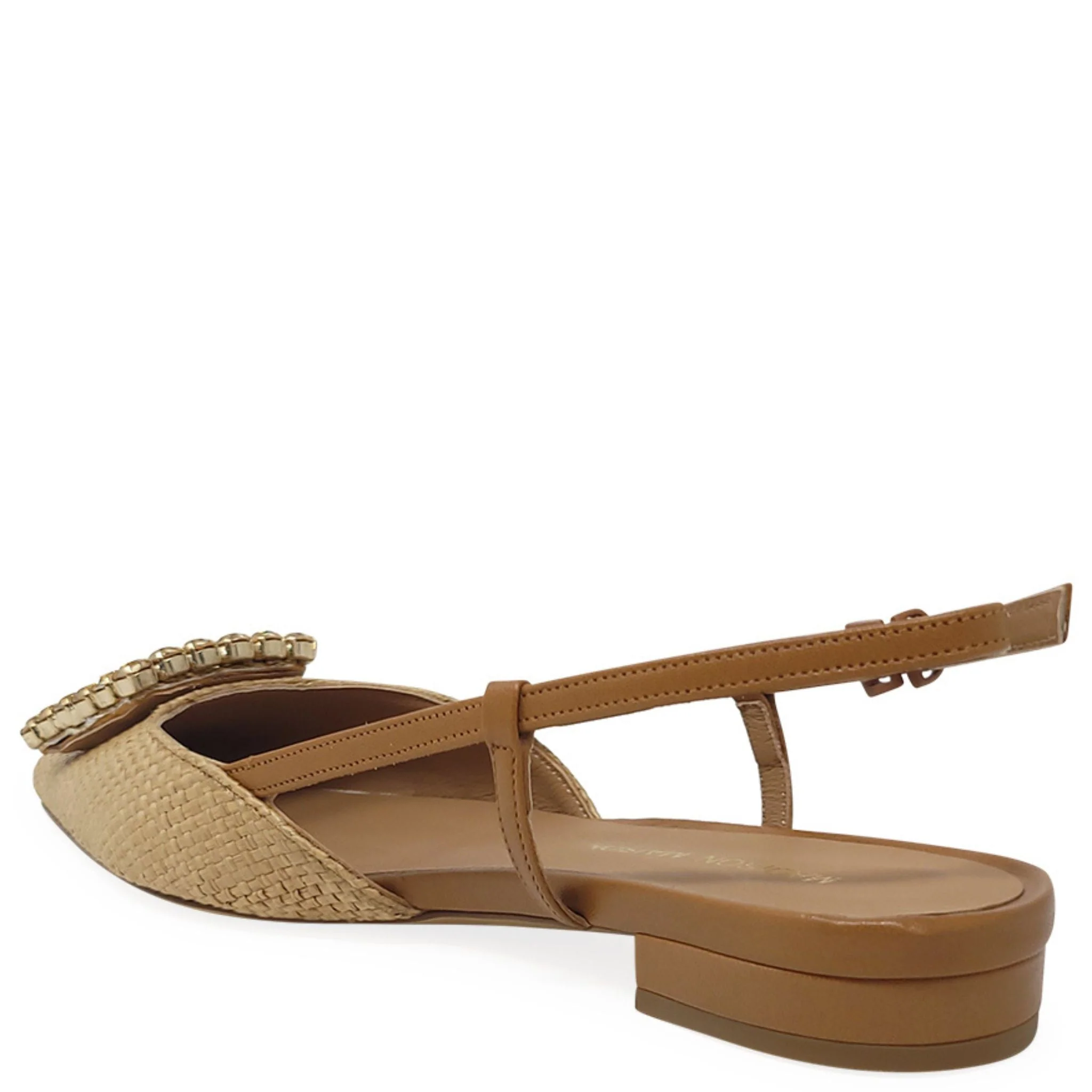 Beige Sling Back Flat - Image 2