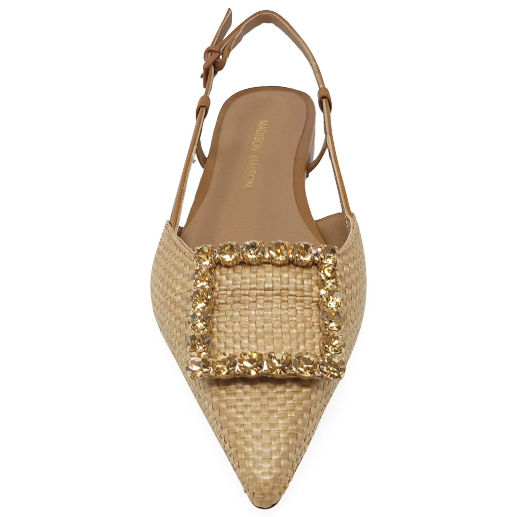 Beige Sling Back Flat - Image 3