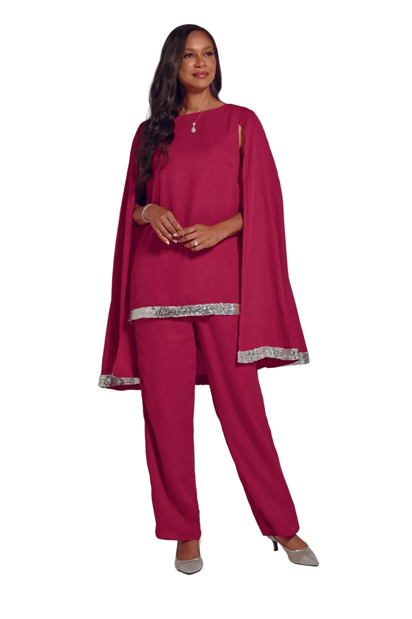 Bordered in Shine Pantset by EY Boutique - Image 3