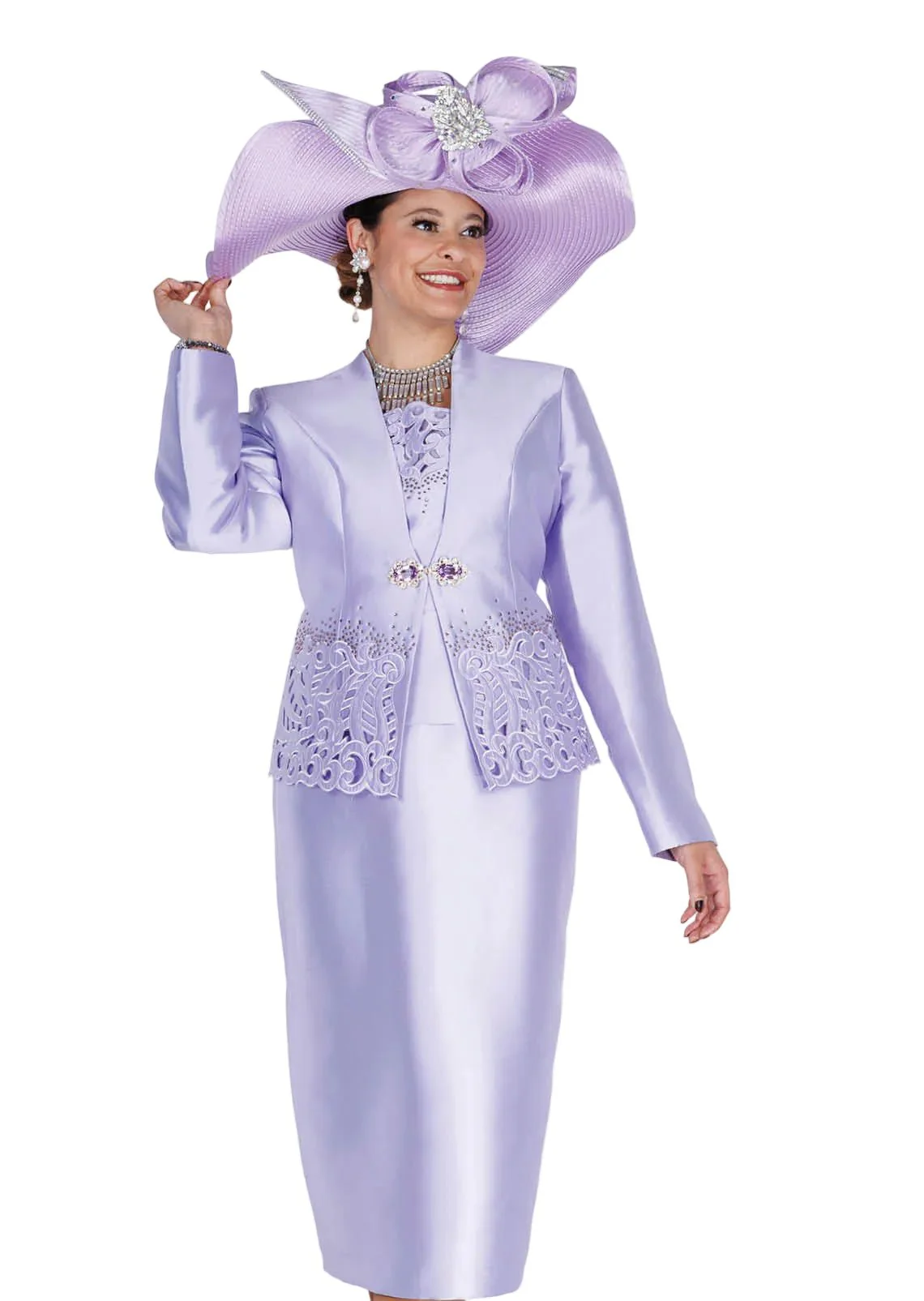 Champagne Italy Elegant Three-Piece Skirt Suit