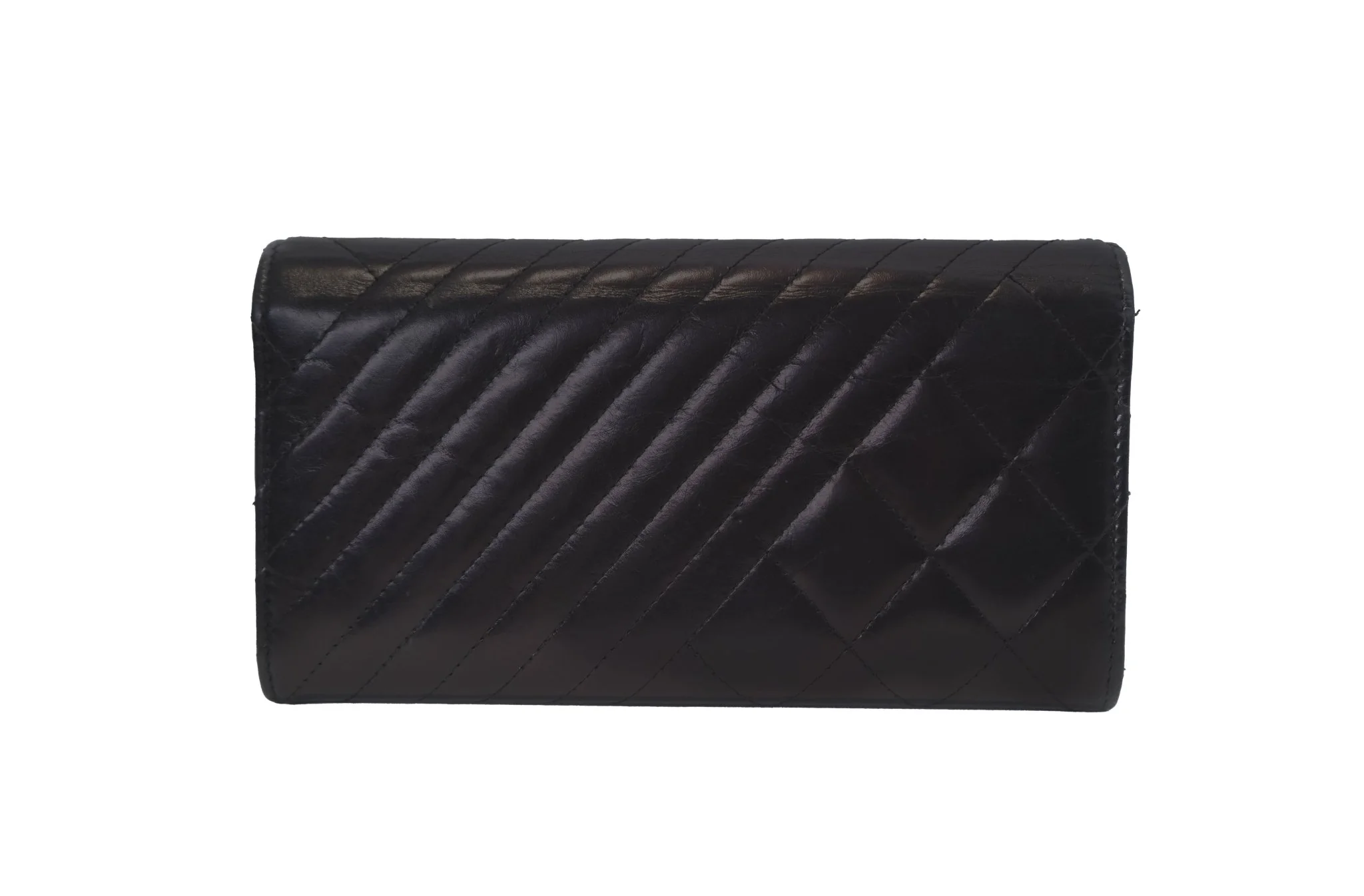 Chanel Black Quilted Leather Wallet - Image 2