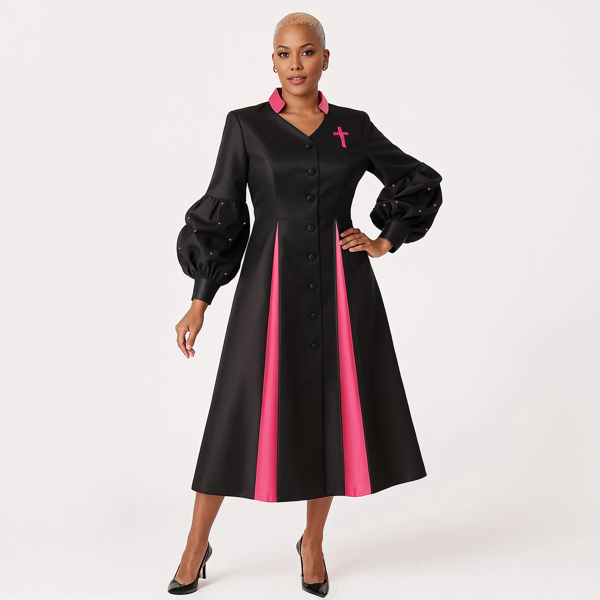 Women’s Modern Cassock Robe -4730 - Image 5