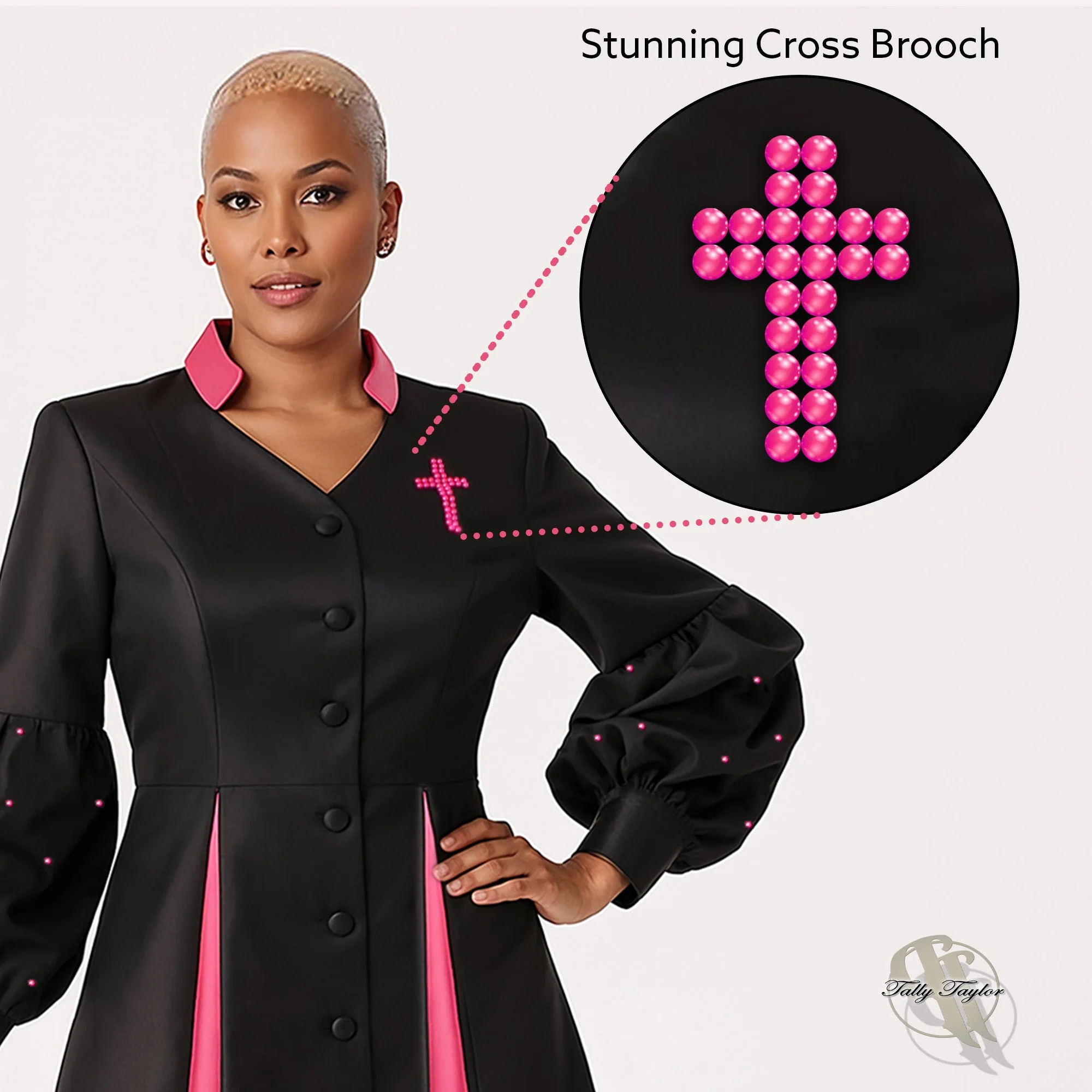 Women’s Modern Cassock Robe -4730 - Image 7