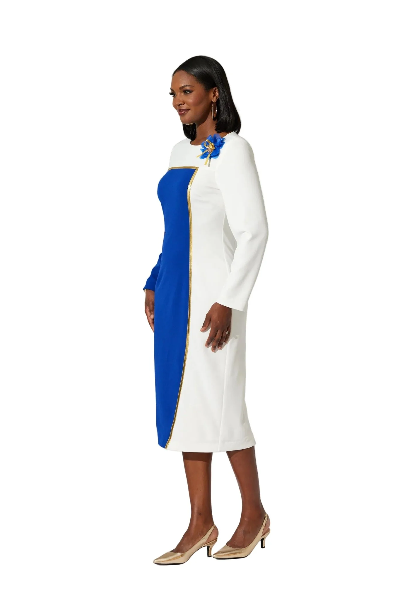 Colorblock Knit Dress by EY Boutique - Image 3