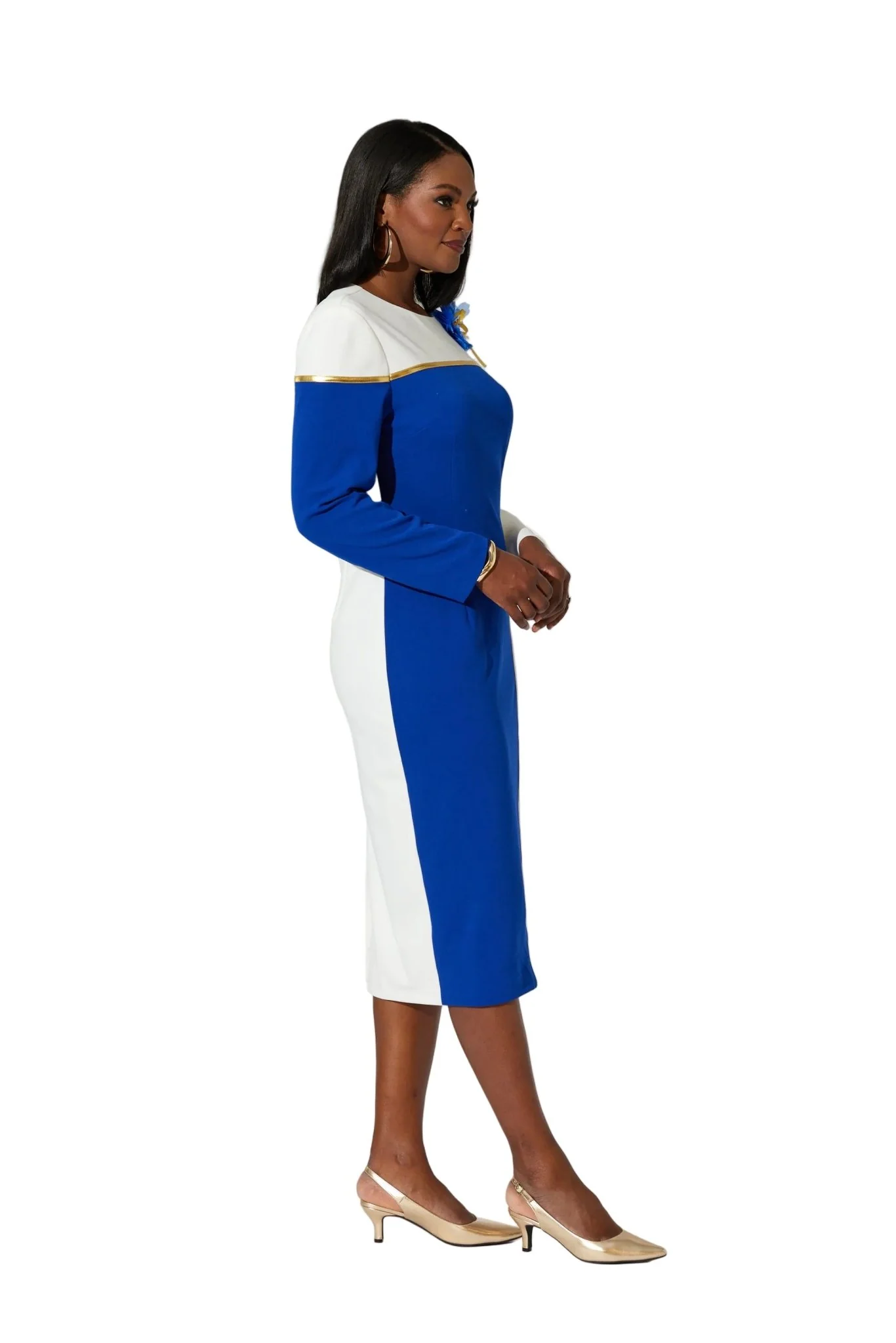 Colorblock Knit Dress by EY Boutique - Image 4