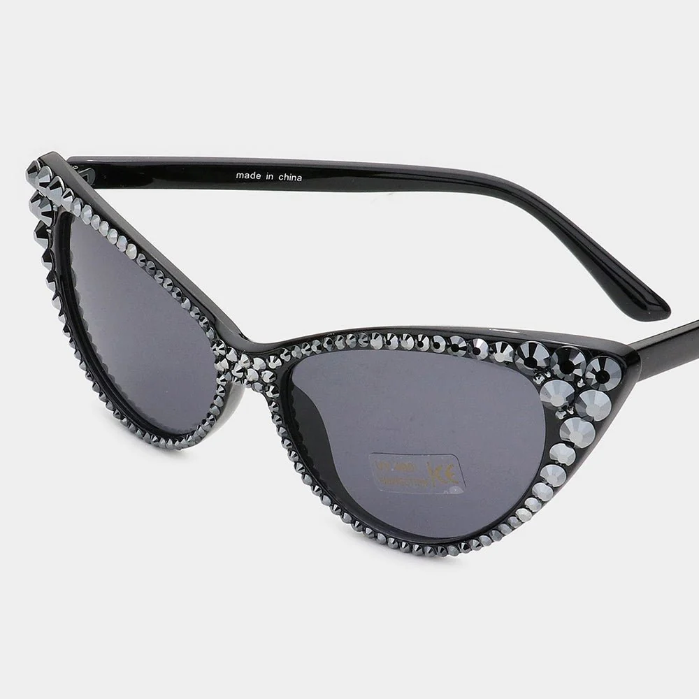 Crystal Cat Eye Sunglasses - Image 10