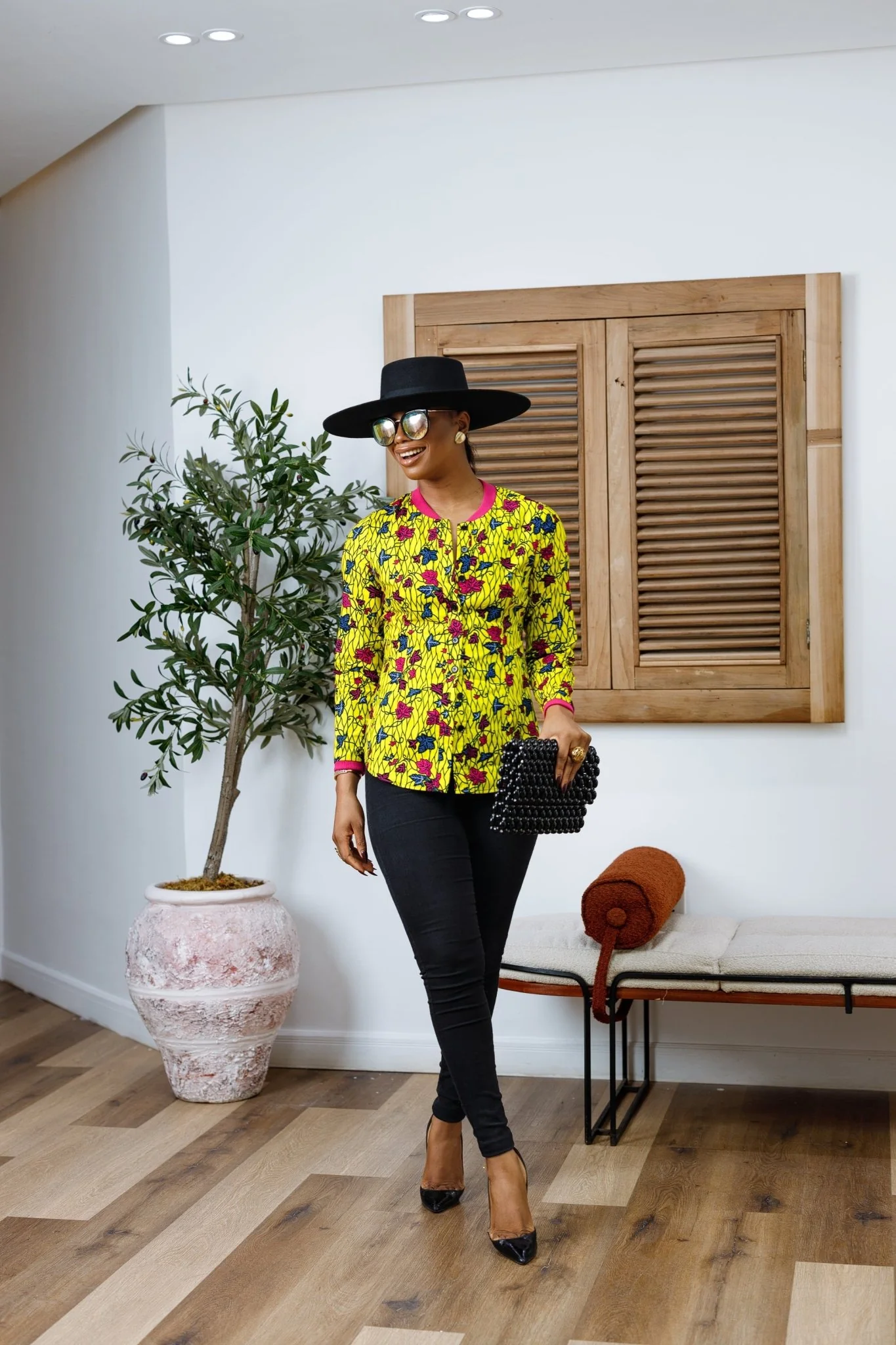DAMINI AFRICAN PRINT POLO SHIRT----FINAL SALE - Image 2