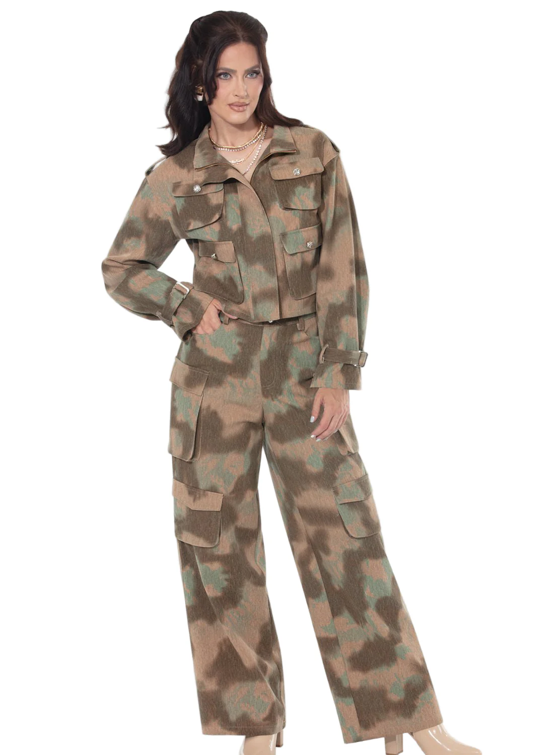 Donna Vinci Jeans, Style 8510 - 2pc. Jacket & Pant Set