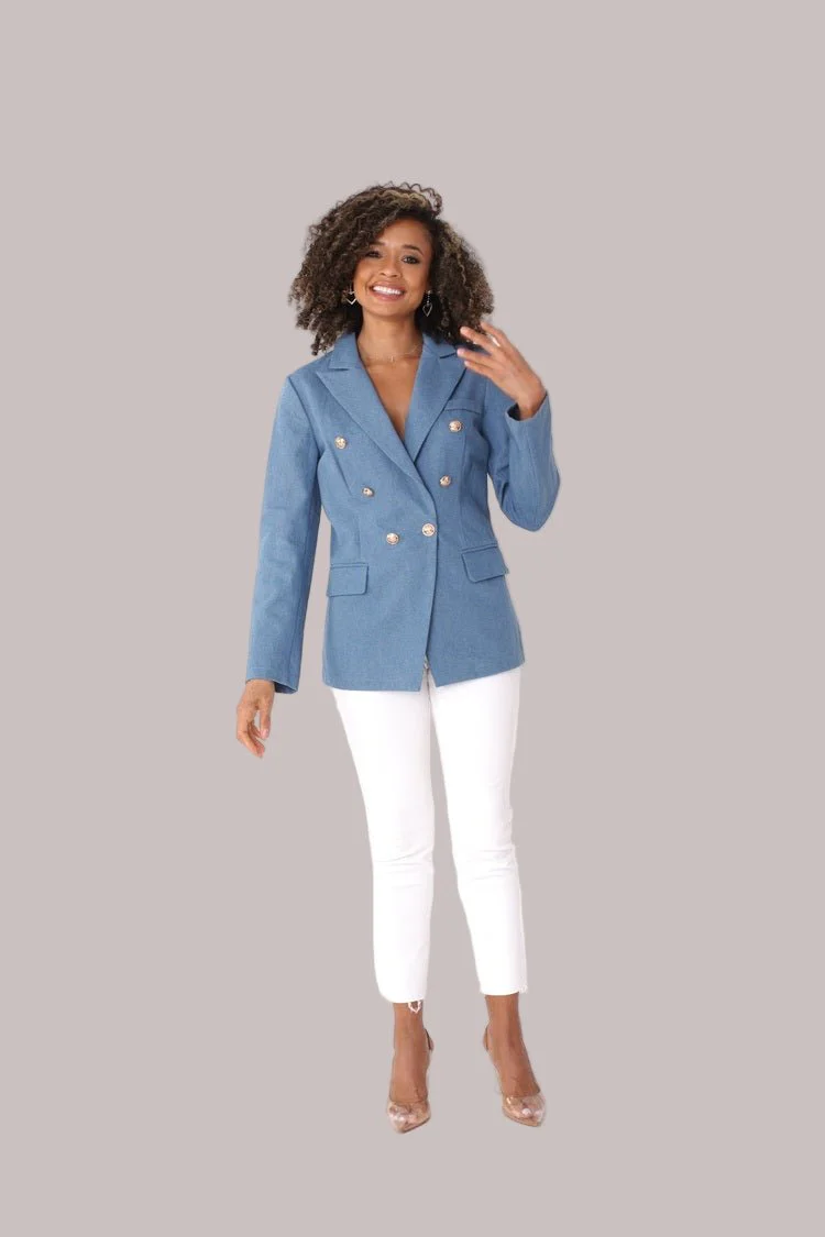 Double-Breasted Blazer -82100 - Image 5