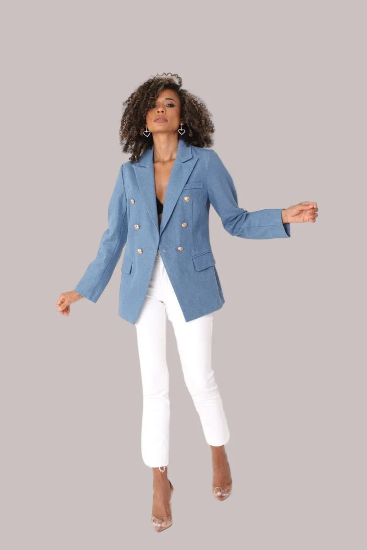 Double-Breasted Blazer -82100 - Image 6