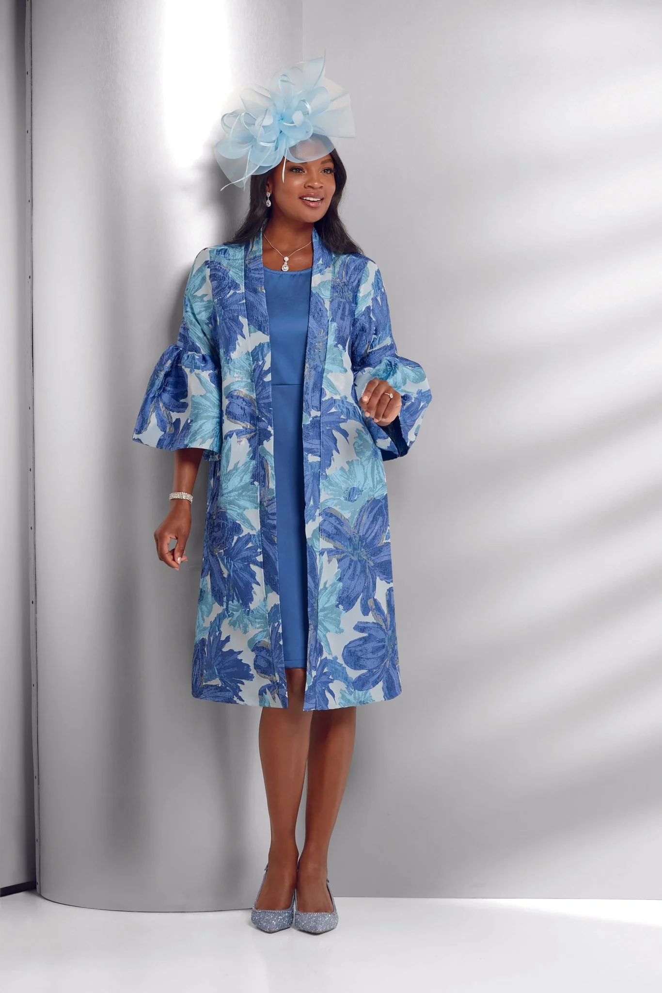Dream in Blue Jacket Dress by EY Boutique - Image 3