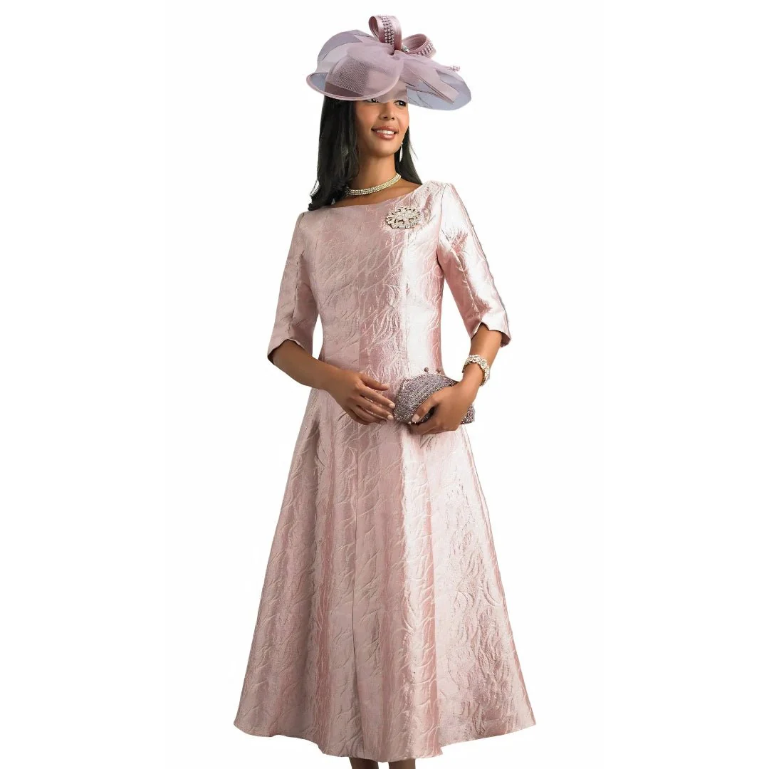 Elegant Jacquard A-Line Midi Dress by Lily & Taylor