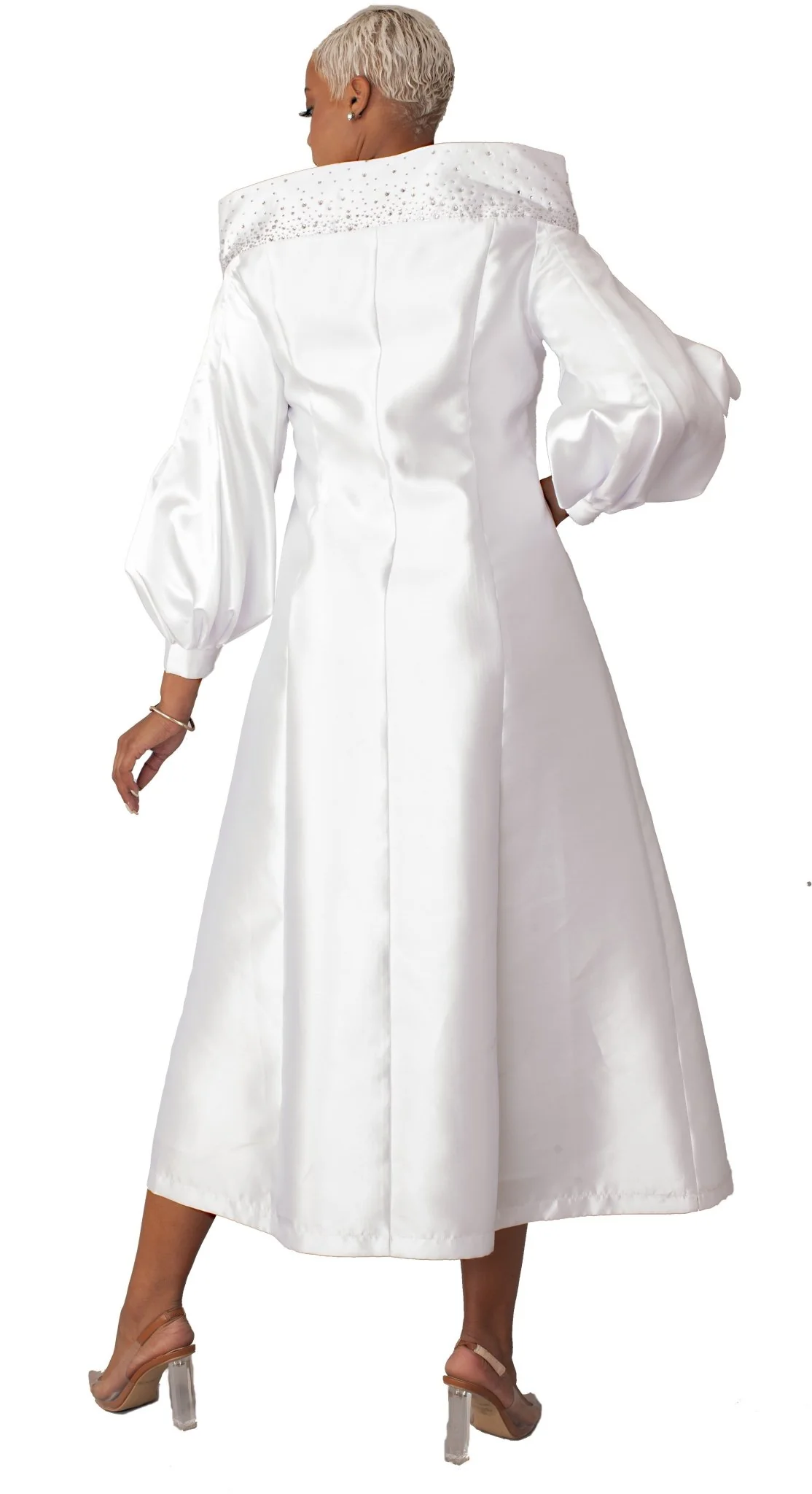 Elegant Plus Size One-Piece Cassock Robe for Church Wear- 4801W - Image 3