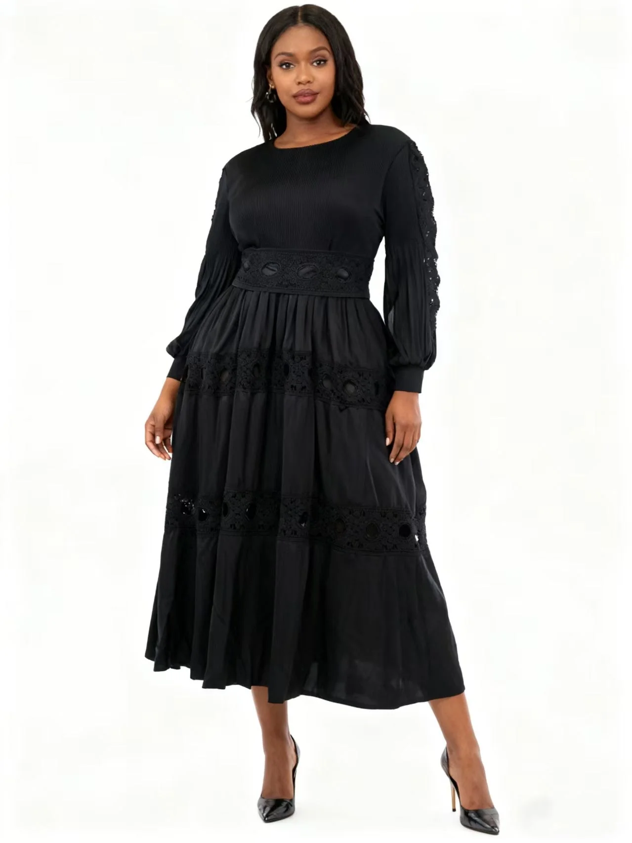 Enchanted Meadows Tiered Midi Dress - 83017 - Image 3