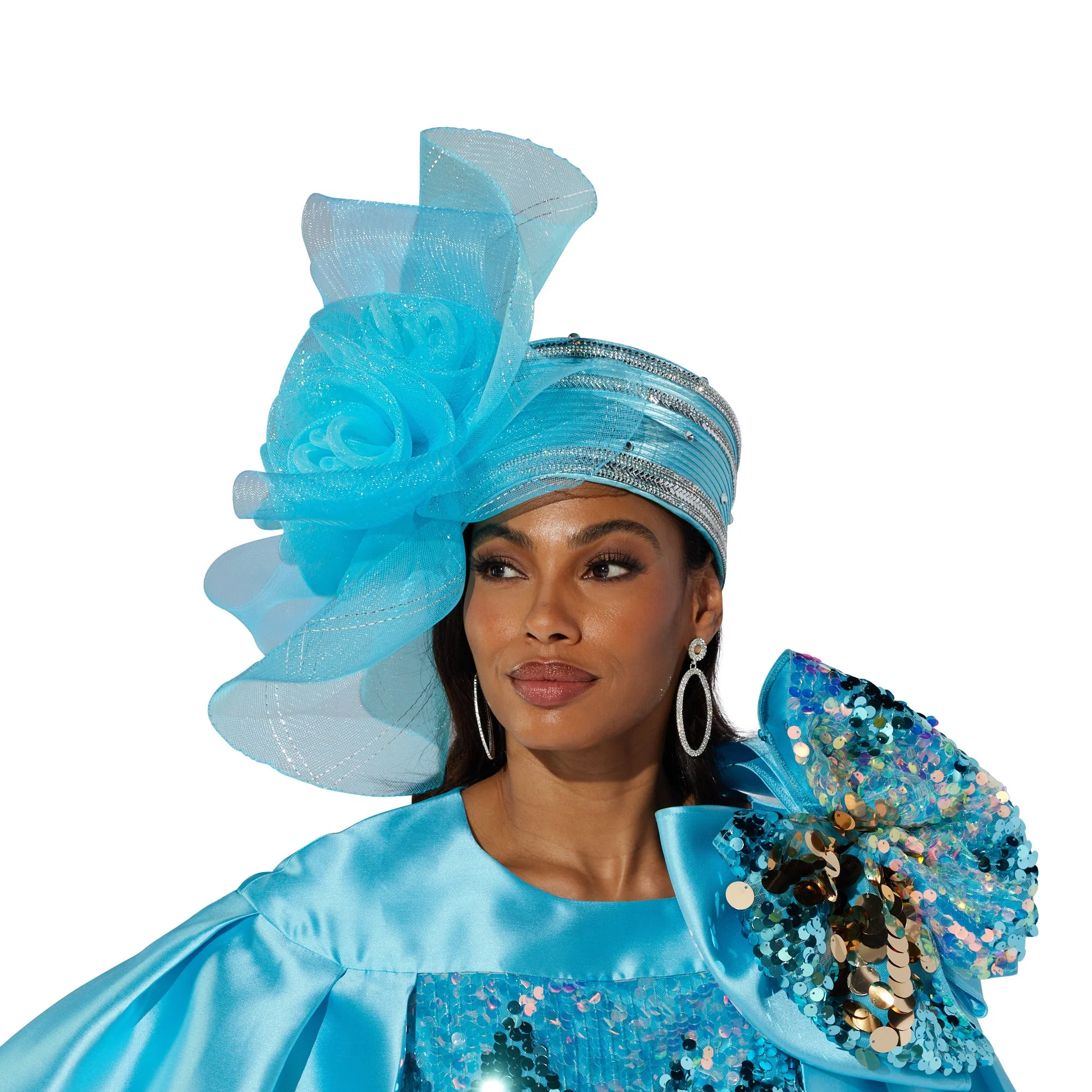 Rosette Church Hat by EY Boutique - Image 2