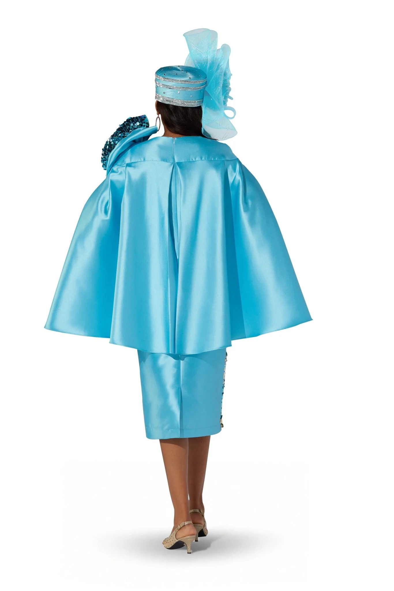 Sequin Bow Cape Dress by EY Boutique - Image 5