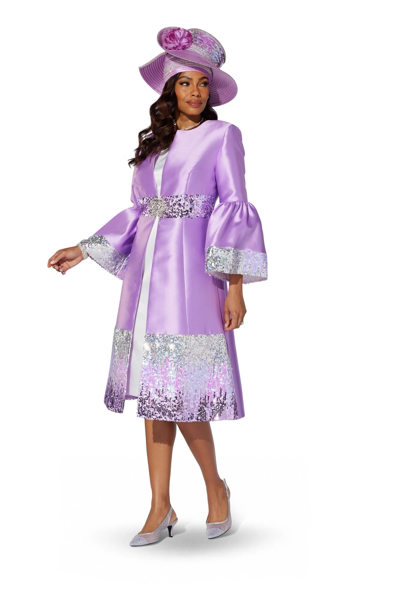 Sequin Trim Jacket Dress by EY Boutique - Image 2