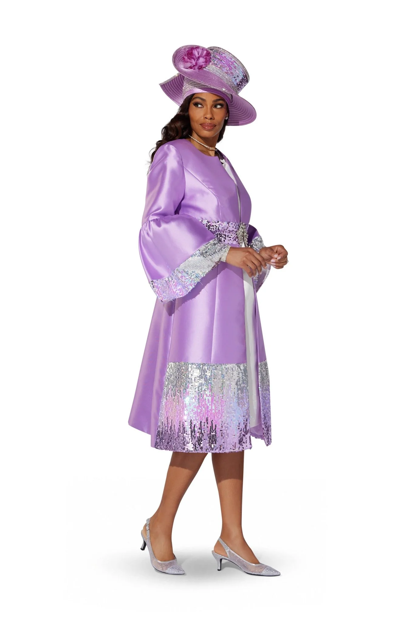 Sequin Trim Jacket Dress by EY Boutique - Image 4