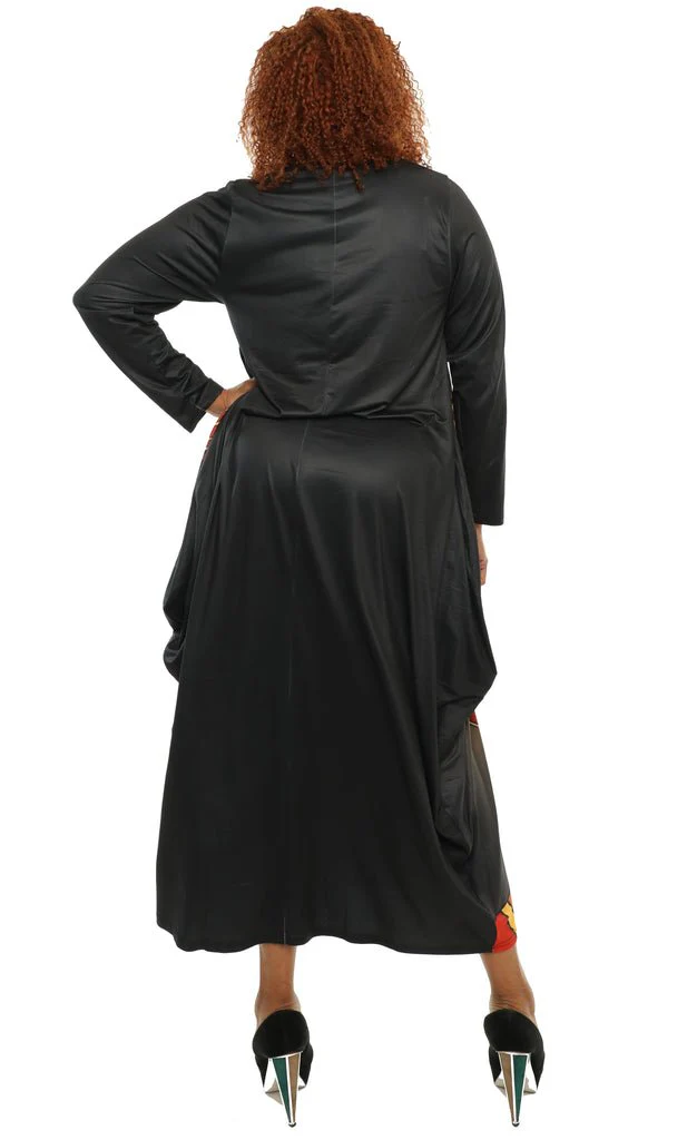Face Print Maxi Dress - Image 3