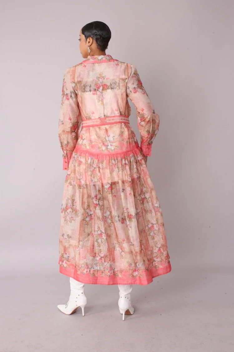 Floral Print Shirt Dress - 82507 - Image 2