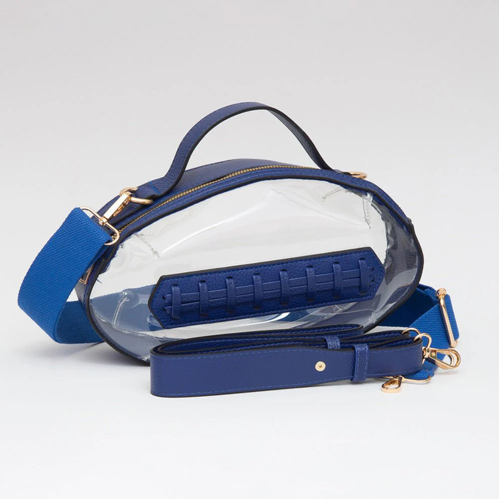 Football Shaped Transparent Crossbody Bag - Image 6