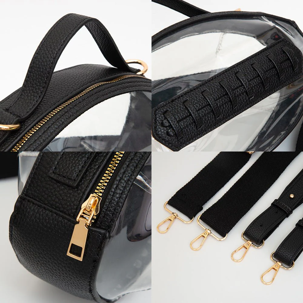 Football Shaped Transparent Crossbody Bag - Image 8