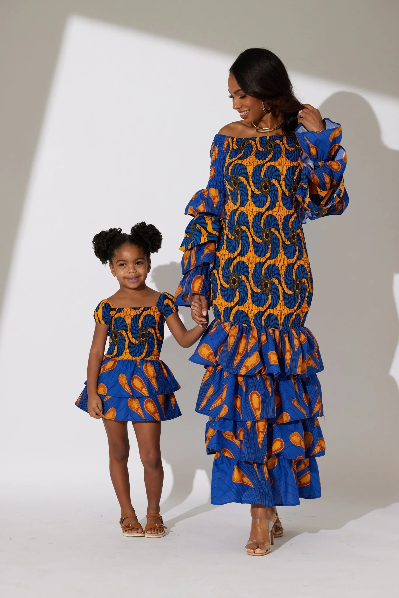 Girls Mixed Print Dress by Studio EY - Image 2