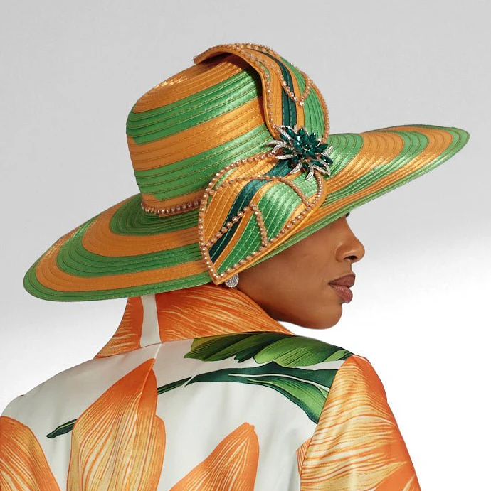 Hibiscus Beauty Church Hat by EY Boutique - Image 3