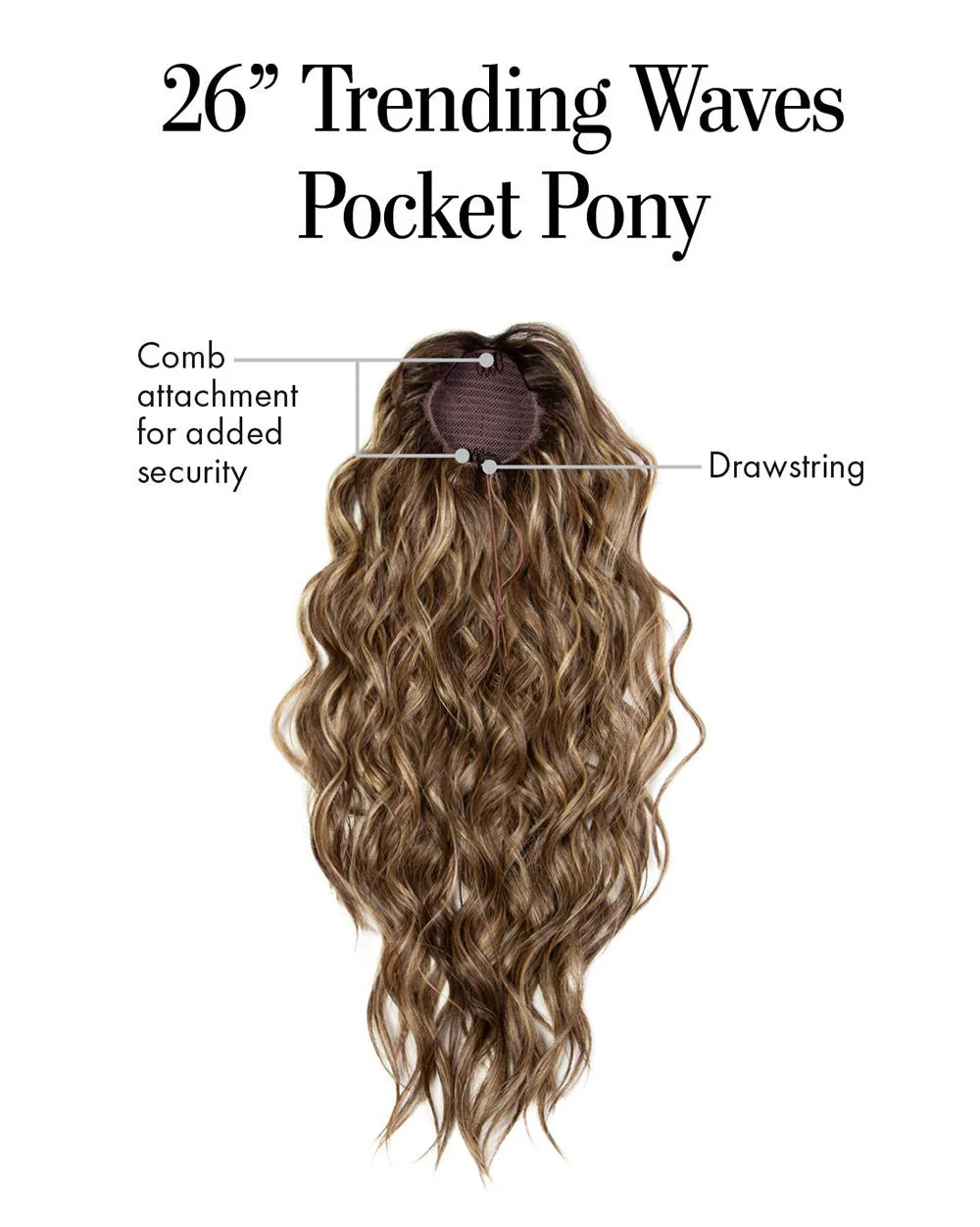 26" Wavy Pocket Ponytail by Kim Kimble - Image 3