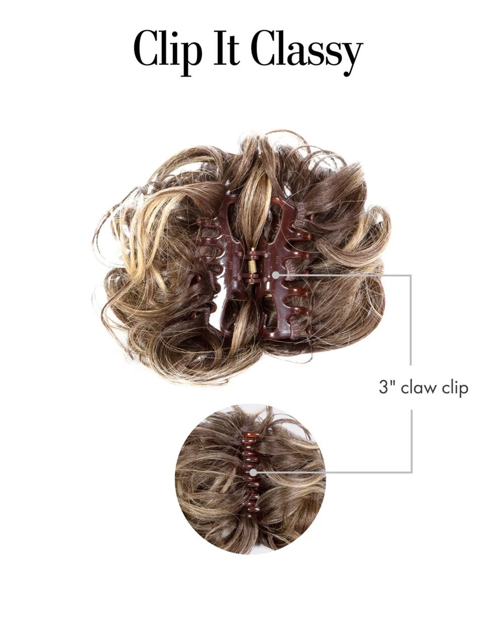 Clip It Classy Curly Updo Hairpiece – Kim Kimble - Image 3