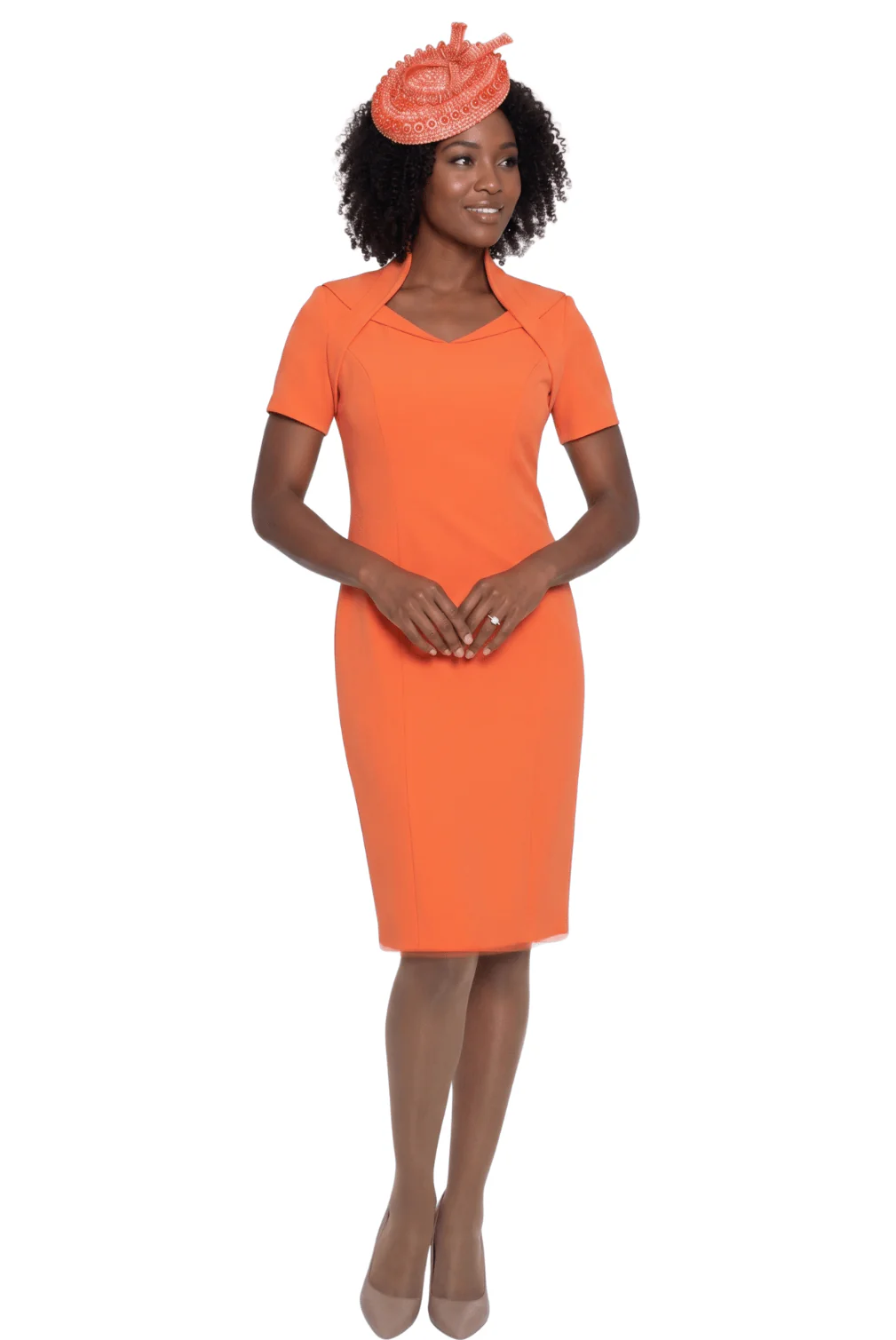 Coral Sheath Church Dress by Lily and Taylor