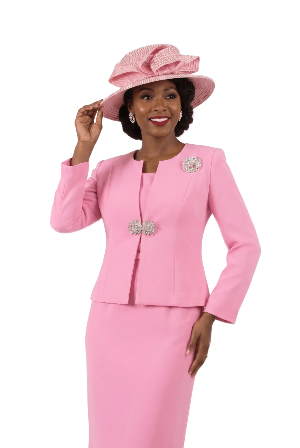 Blush Pink Church Skirt Suit by Lily & Taylor
