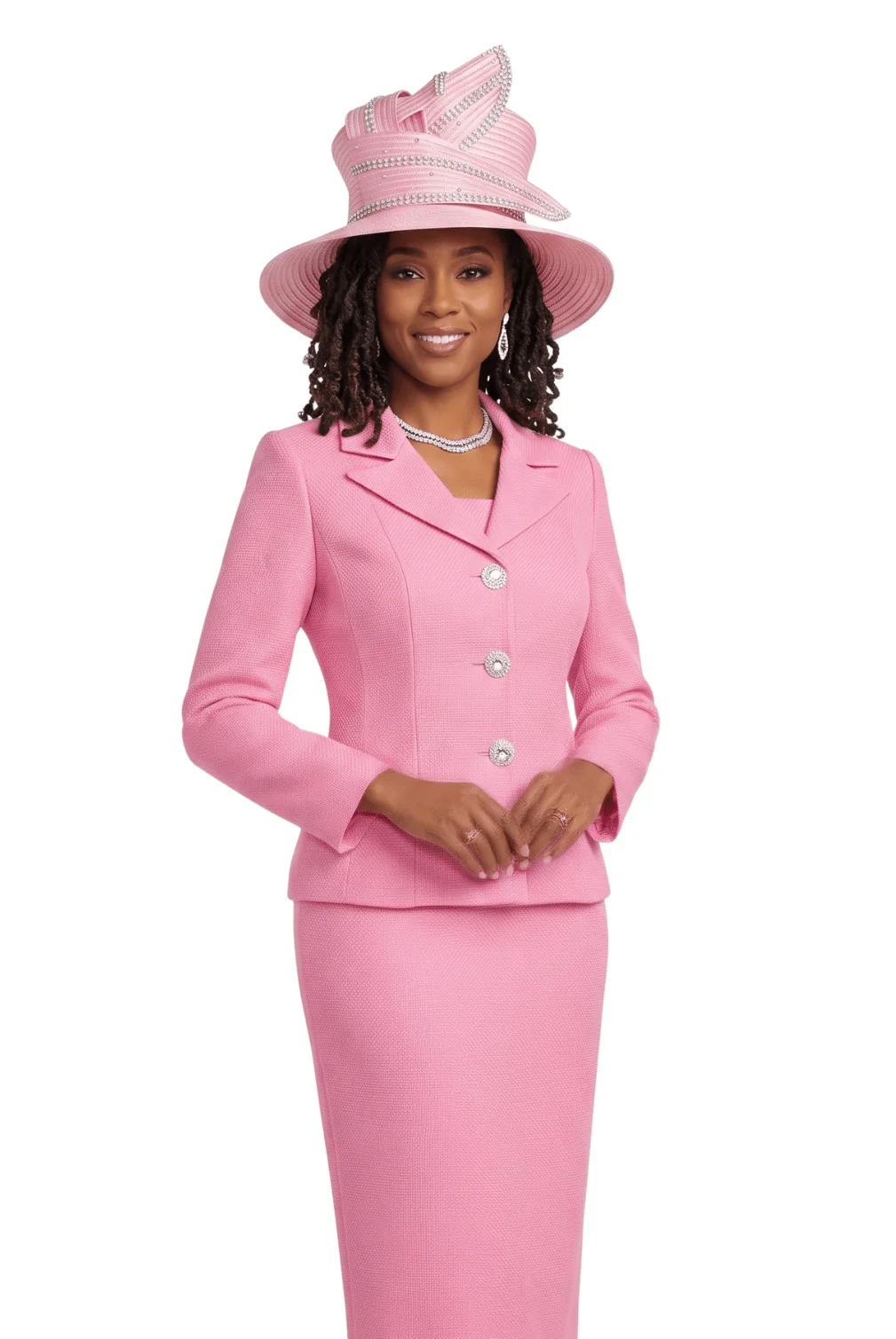 Textured Church Skirt Suit by Lily & Taylor