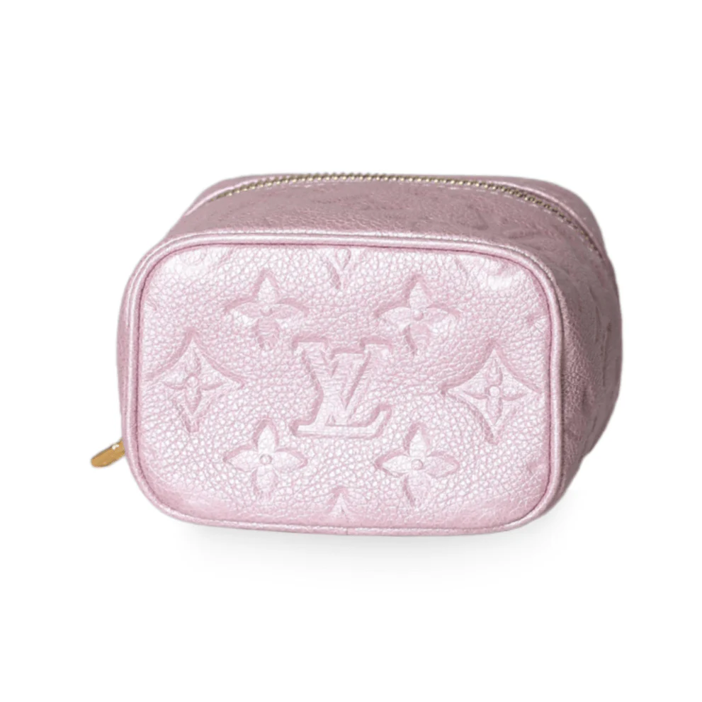 Louis Vuitton - Monogram Empreinte Nice Nano Vanity Case Rose Pink - Image 4