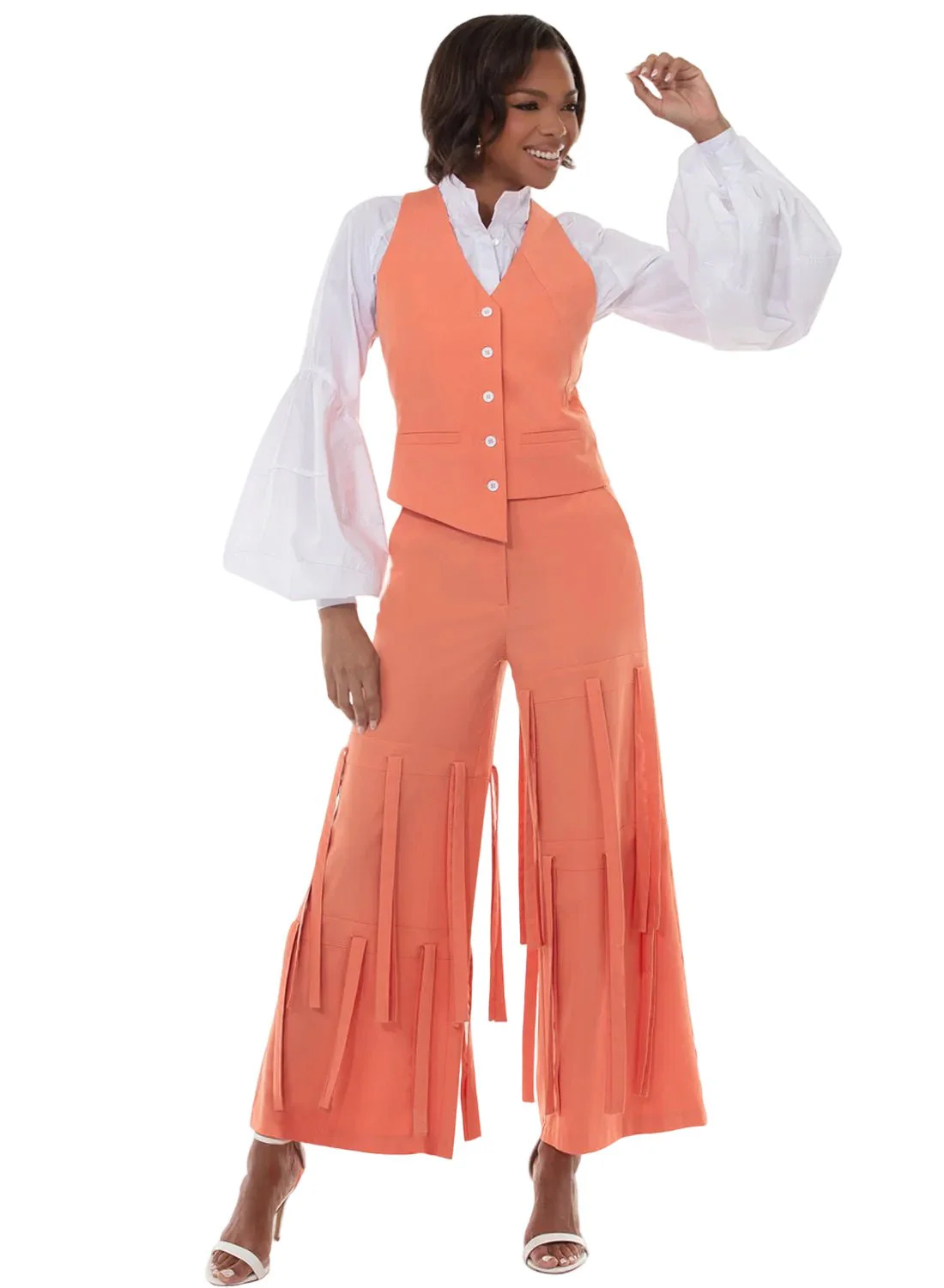 Fringe Wide Leg Pant Set by Love The Queen - Image 2