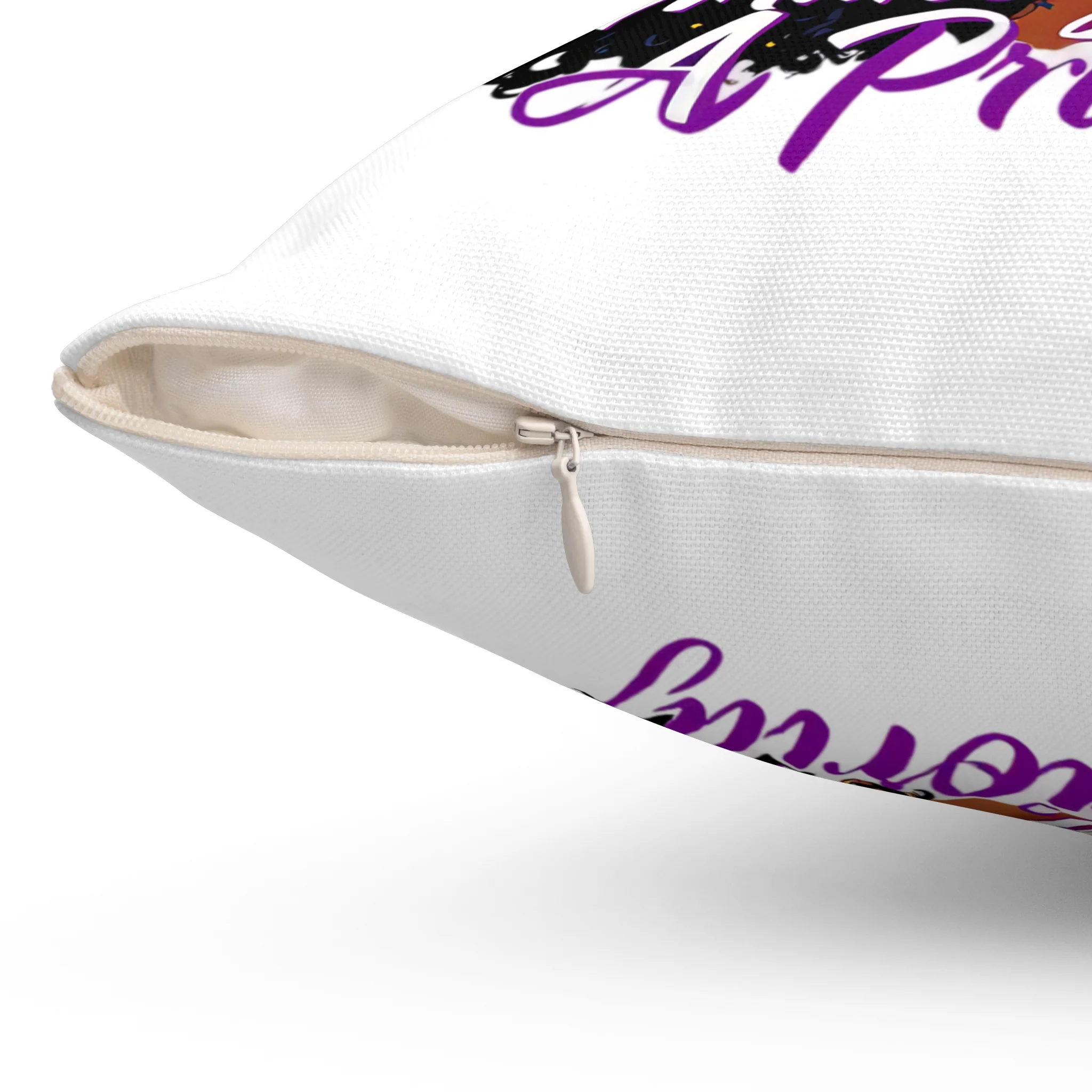 Make Yourself a Priority Pillow — Empowering Black Woman Decorative Throw Pillow - Image 3