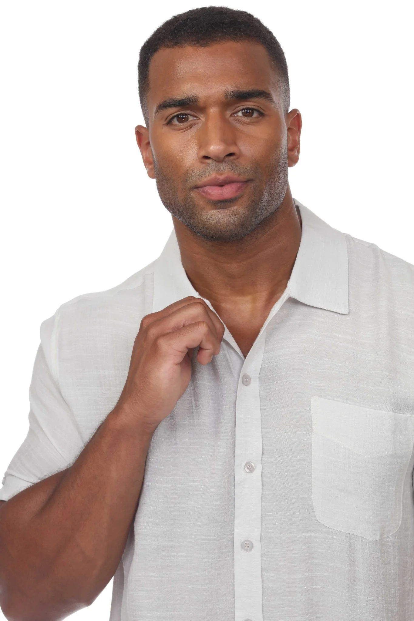 Men's Beach Casual Short Sleeve Button Down Shirt - Image 5
