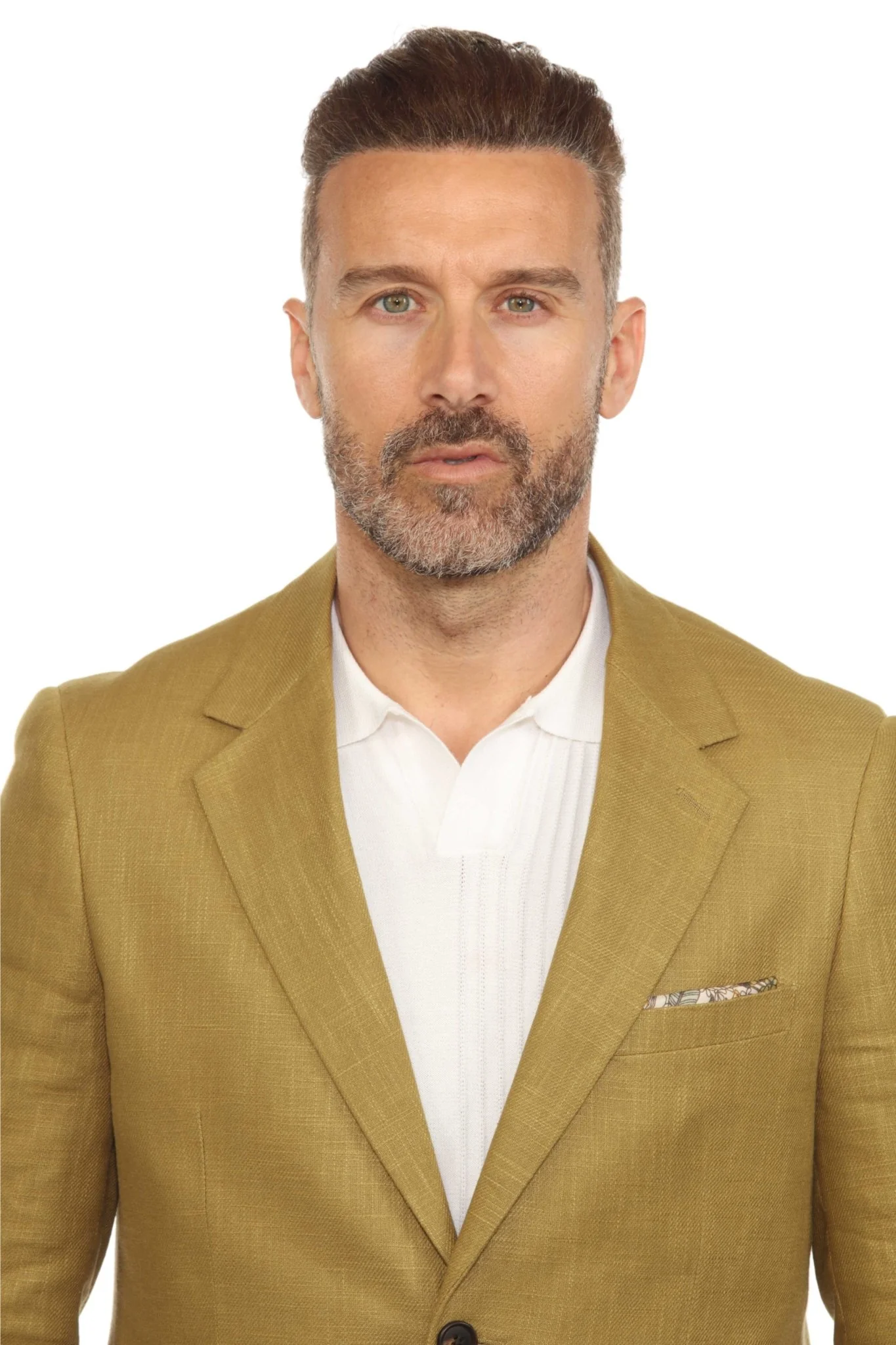 Men's Textured Linen Blend Suit - Image 29