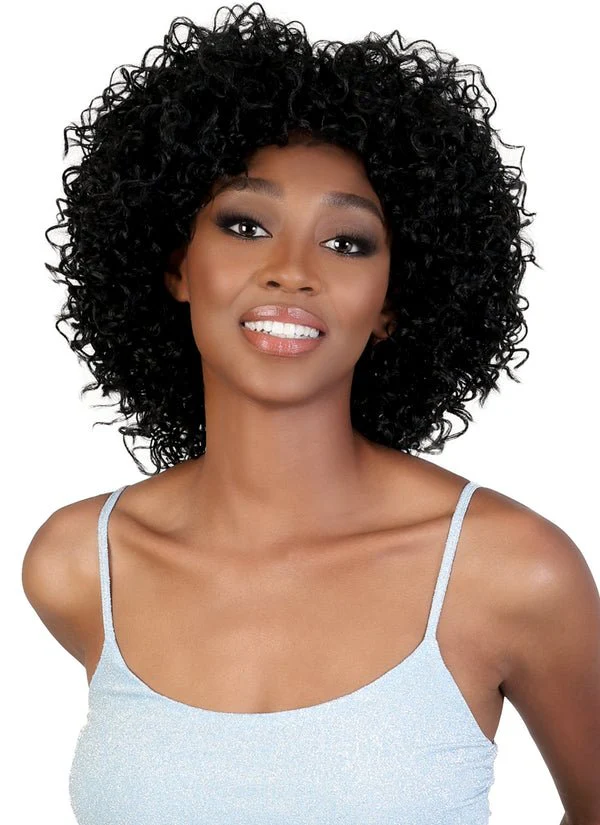 BBW.BETTY Yaki Curly Medium Bob with Bangs - MoTown Tress - Image 3