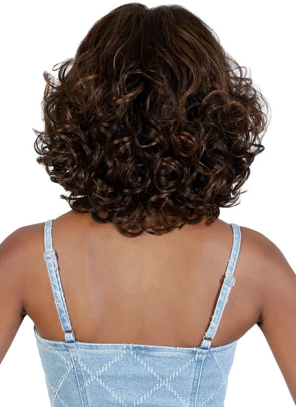 BBW.DARA Spring Curly Volume Bob with Bangs - MoTown Tress - Image 3