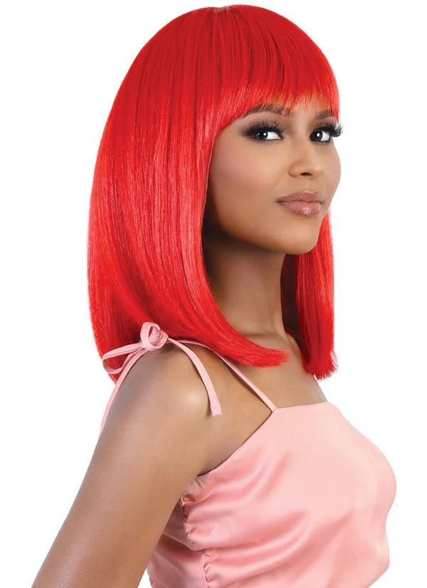 CL.BOBBI Straight Medium Bob 14" Realistic Lace Part Wig - MoTown Tress - Image 3