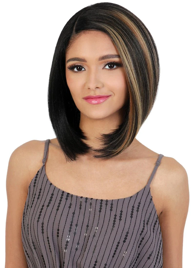 HBL.FRIDA A-Line Side Part Bob Human Hair Blend Lace Wig - MoTown Tress