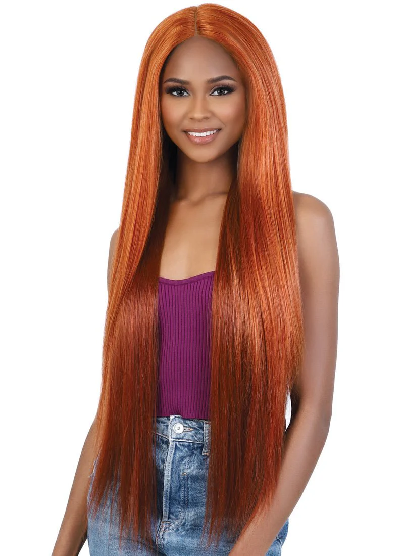 HBL.MIEL Super Long Straight Human Hair Blend Lace Wig - MoTown Tress
